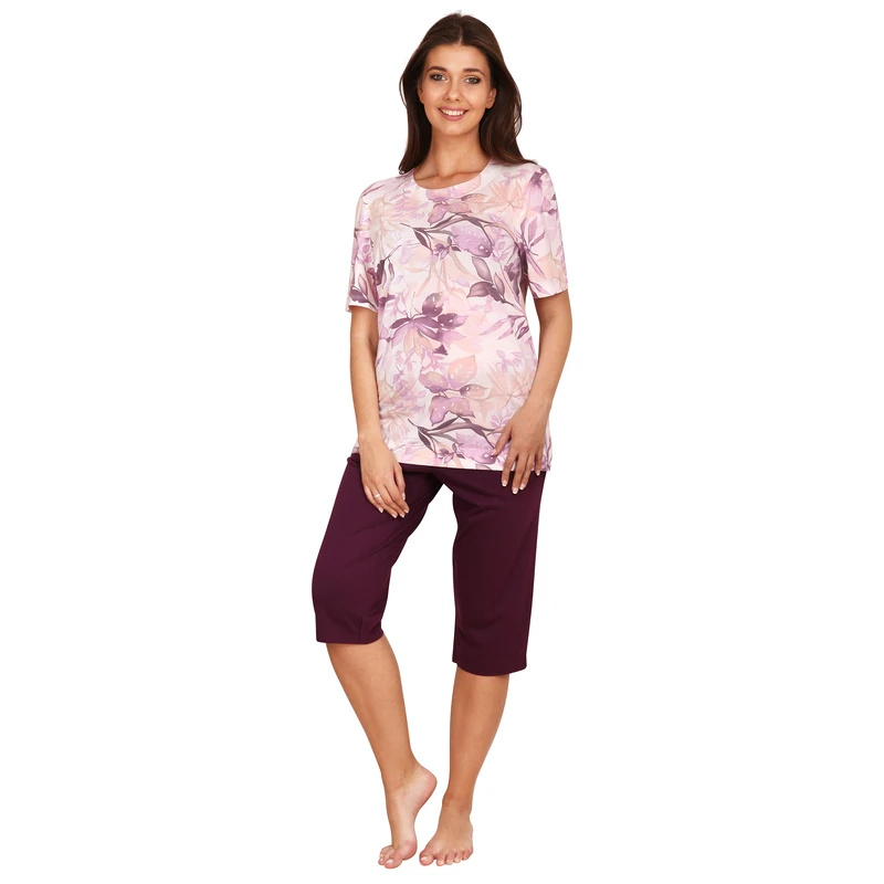 Dámské pyžamo krátké s 3/4 nohavicemi 1