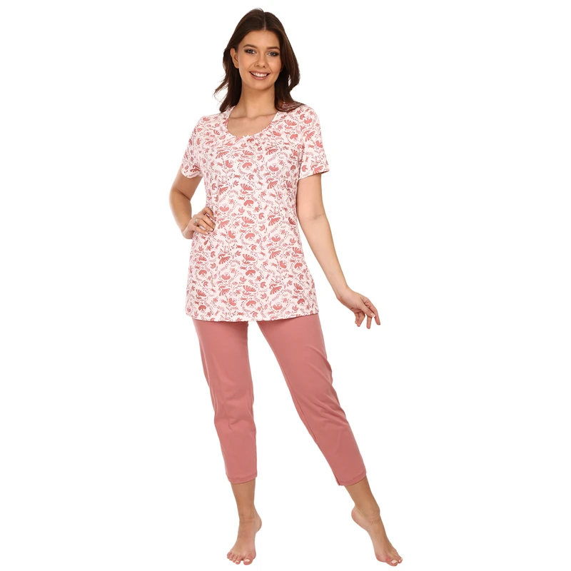Dámské pyžamo krátké s 3/4 nohavicemi 1
