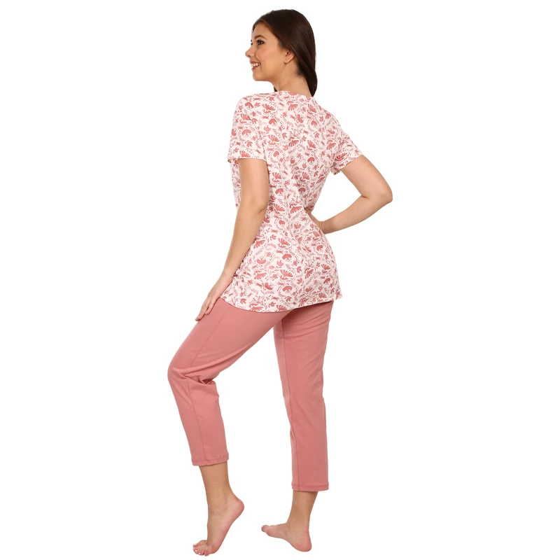 Dámské pyžamo krátké s 3/4 nohavicemi 2